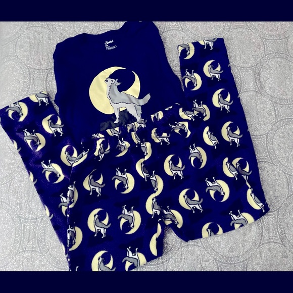 Like New- Wolf Moon 🌙 PJ Set - Picture 2 of 3
